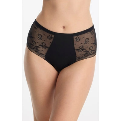 Skarlett Blue - Womens Lacy High Rise Brief