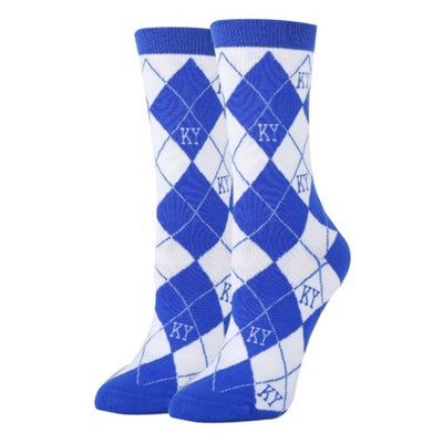 Oooh Yeah - Womens Ky Argyle Royal-Spirit-Womens Crew Socks