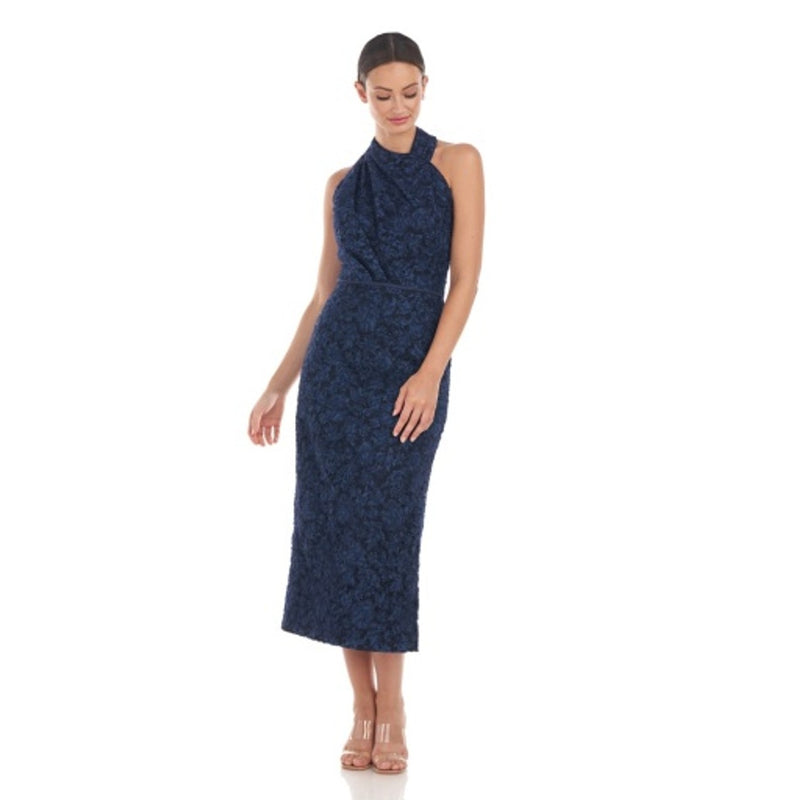 JS Collections - Womens Scarlett Wrap Tea Length Dress