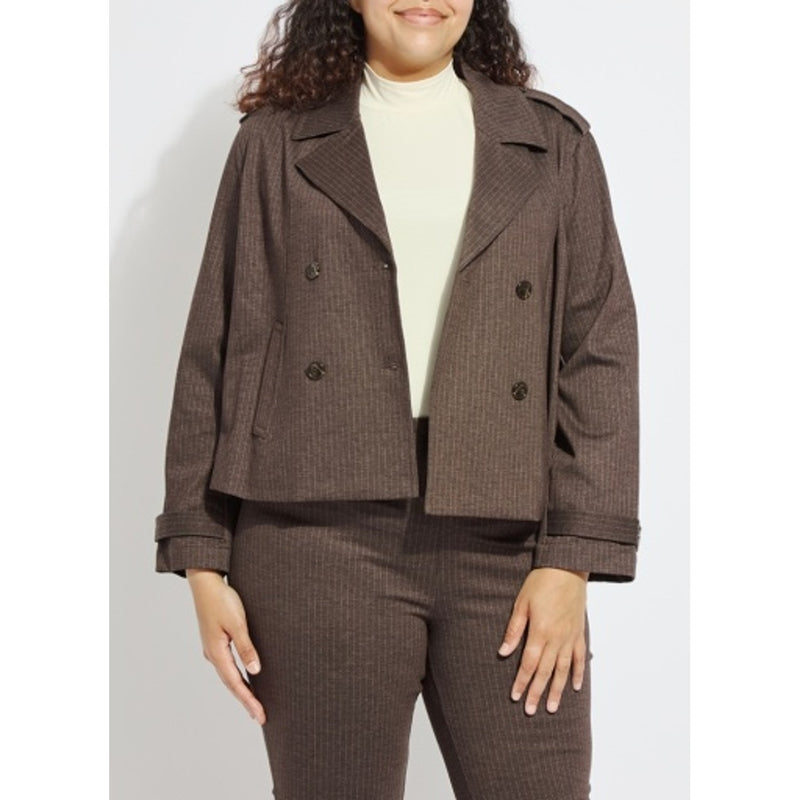 Lysse - Womens Thora Ponte Double-Breasted Crop Trench