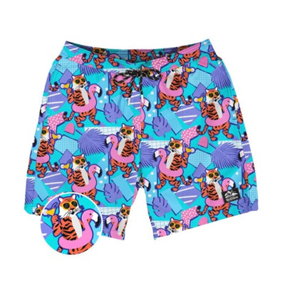 Tipsy Elves - Mens Cool Cats Stretch Swim Trunks