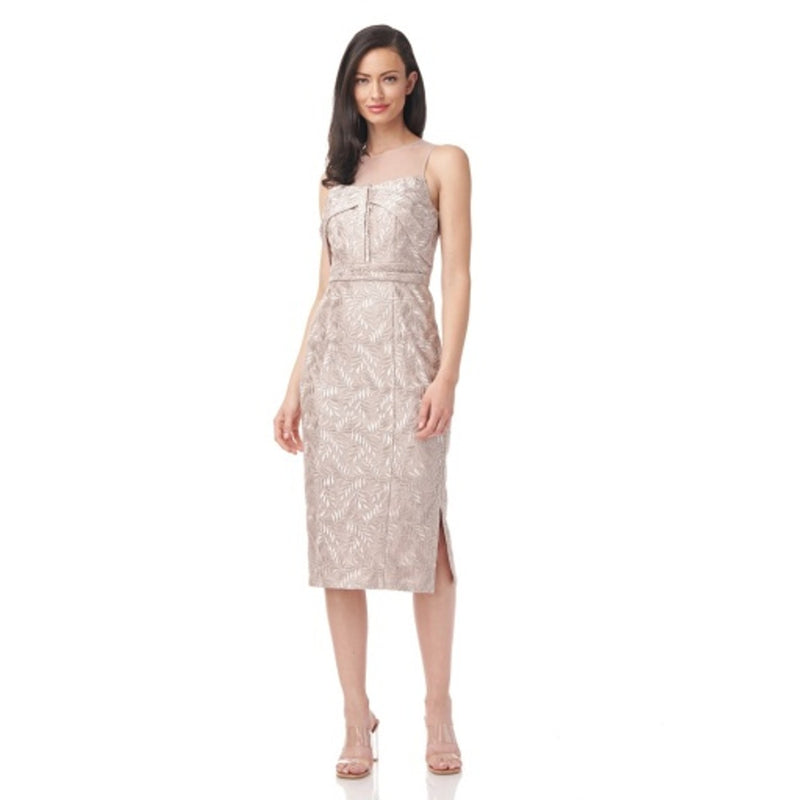JS Collections - Womens Shea Bow Midi Dress