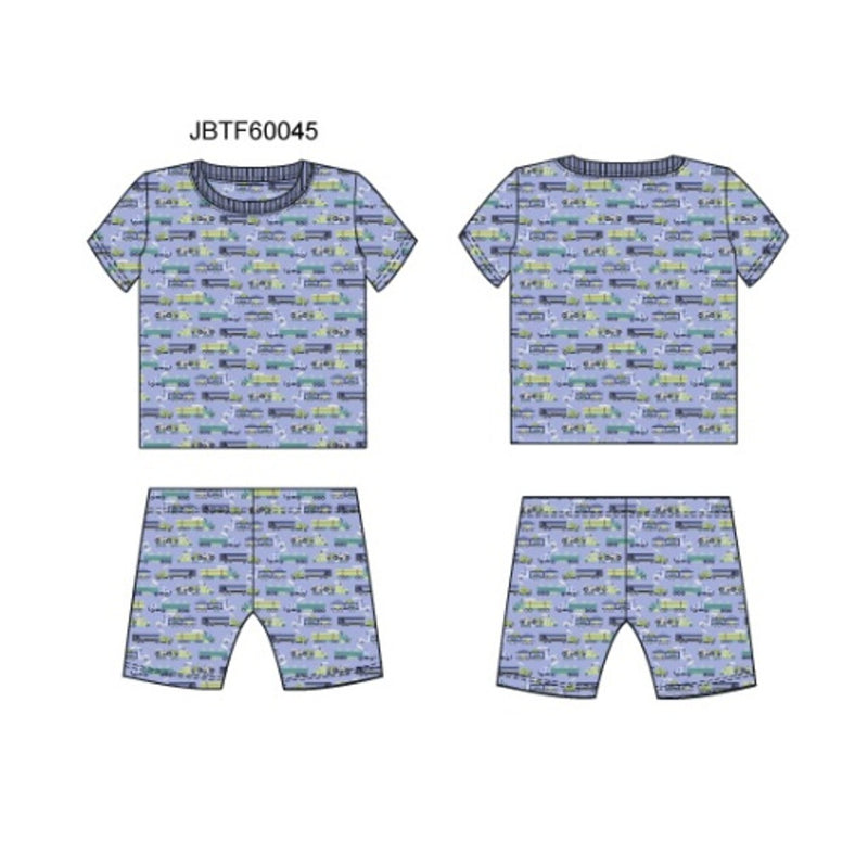 Janie and Jack - K Short Sleeve Semi Truck Sleep Sb1 S0