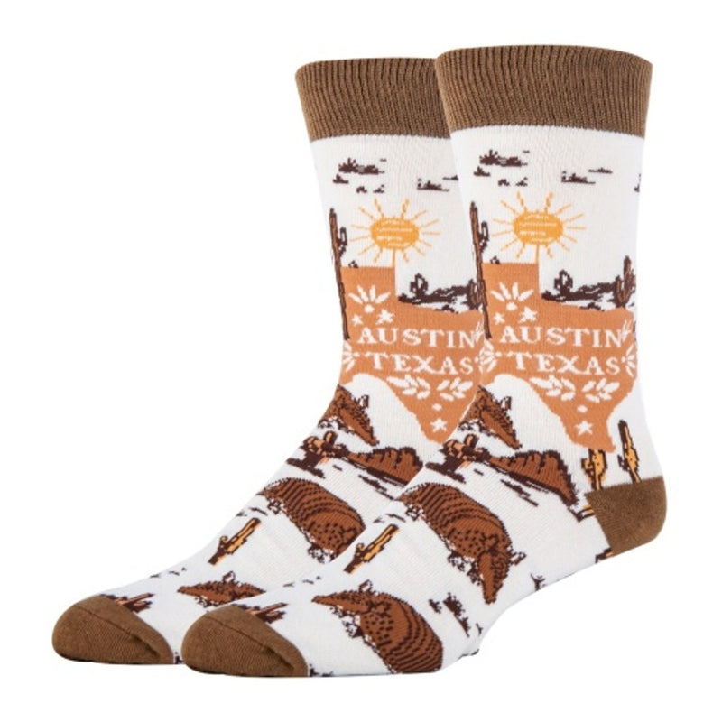 Oooh Yeah - Mens Crew Socks Austin Night