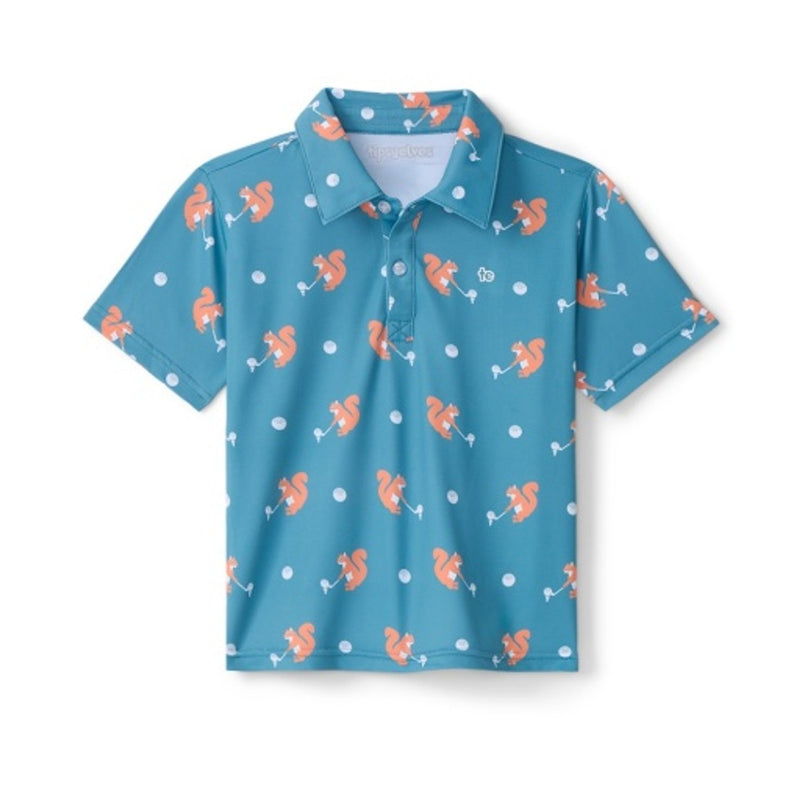 Tipsy Elves - Baby Toddler Squirrel! Golf Polo