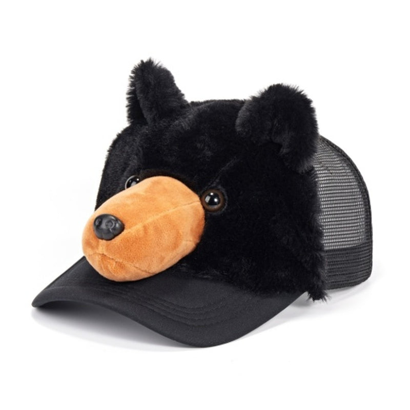 Oooh Yeah - Unisex Black Bear Unisex 3d Plush Trucker Hats