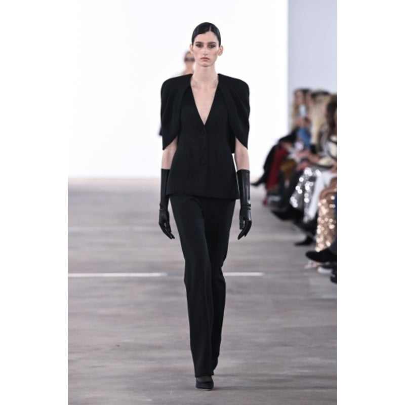 Badgley Mischka - Womens Crepe Cape V Nk