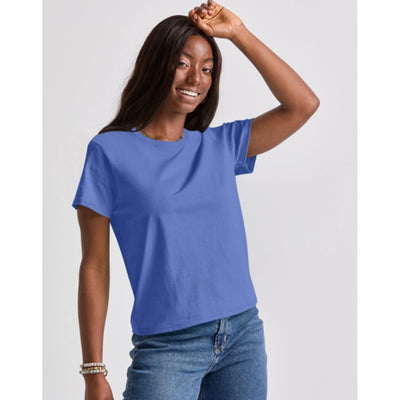 Hanes - Womens Essentials Women’S Cotton T-Shirt Classic Fit