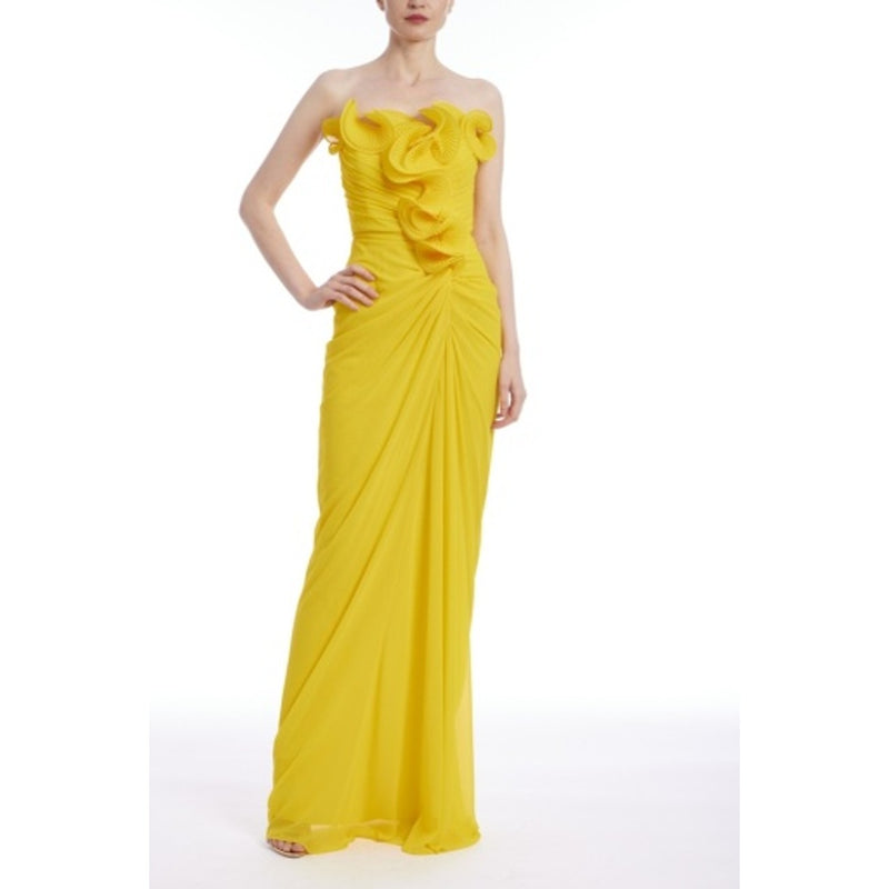 Badgley Mischka - Womens Draped Ruffle