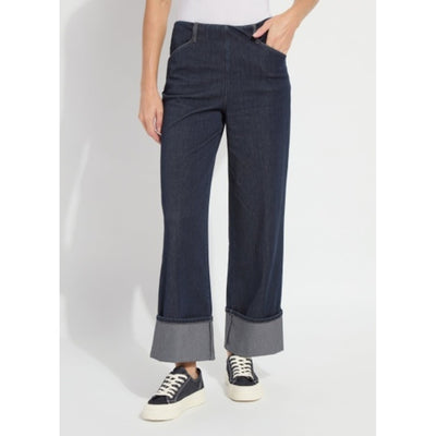 Lysse - Womens Samara Cuffed Wide Leg Denim