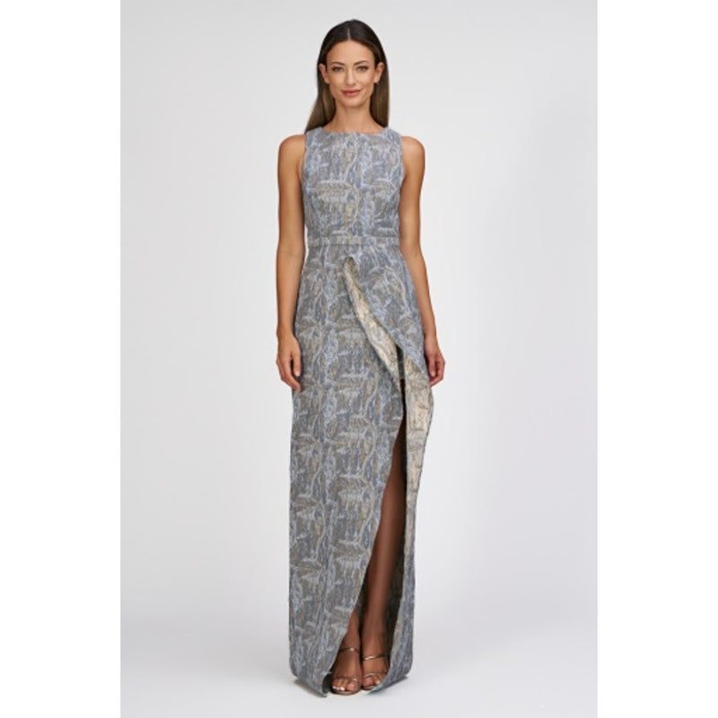JS Collections - Womens Reagan Jacquard Gown