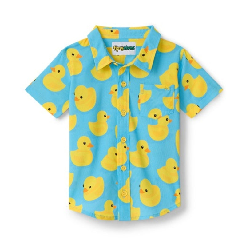 Tipsy Elves - Baby / Toddler Rubber Ducky Hawaiian Shirt