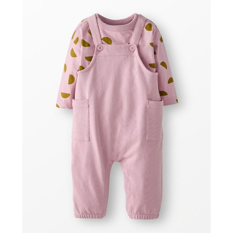 Hanna Andersson - Baby Long Sleeve T-Shirt & French Terry Overalls Set