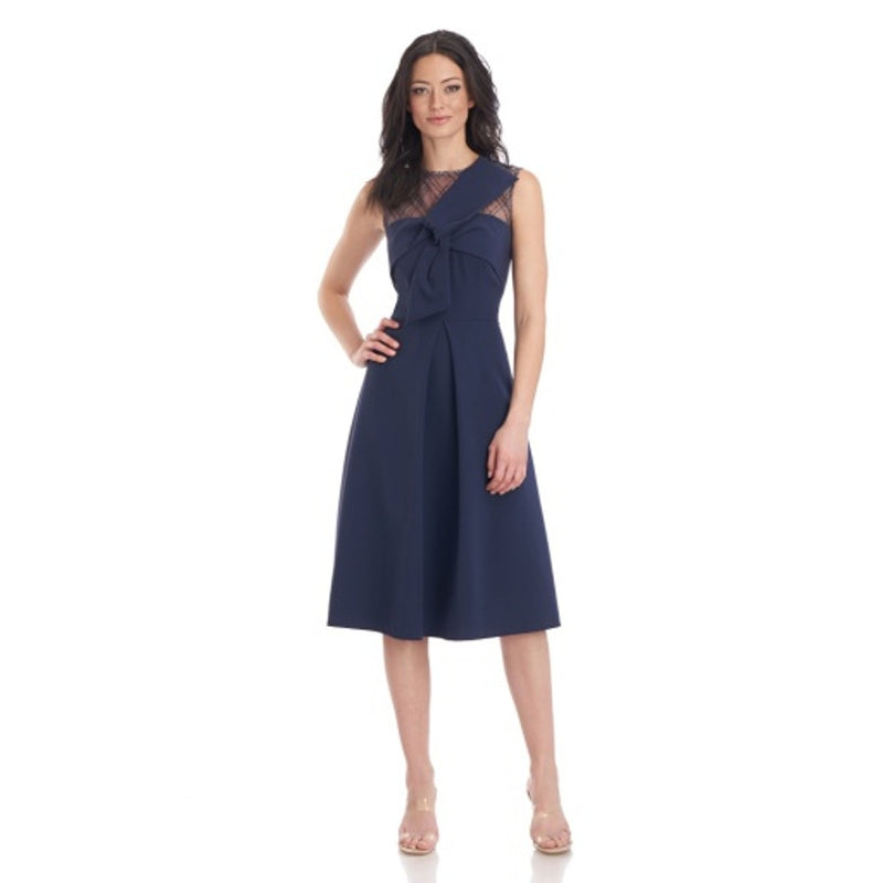 JS Collections - Womens Reille Knee Length Bow Dress