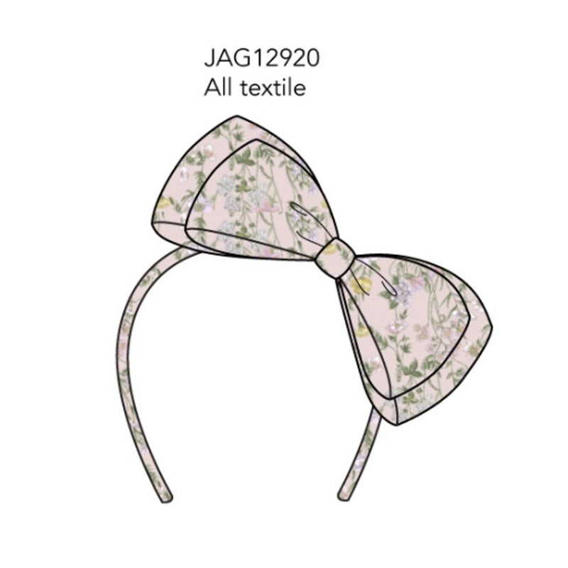 Janie and Jack - Kids G Pnk Flrl Bow Hb Sm2
