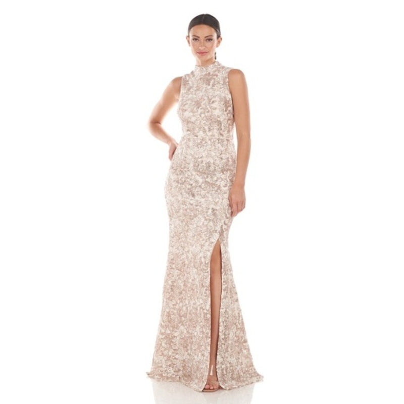 JS Collections - Womens Peyton Mock Neck Mermaid Gown