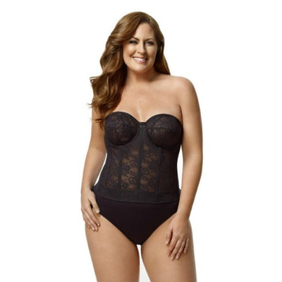 Elila - Womens Lace Strapless Longline