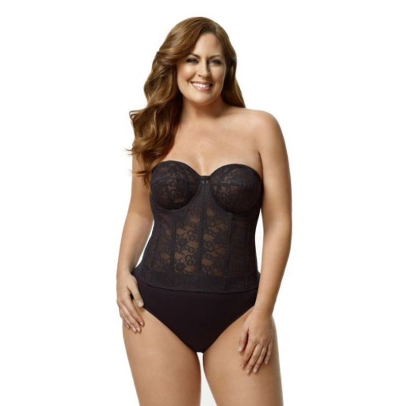 Elila - Womens Lace Strapless Longline