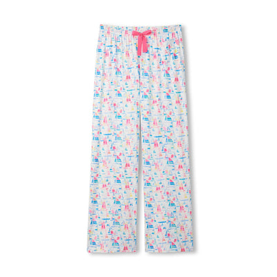 Little Blue House - Unisex Painted Sailboats Pj Pants in a Bag
