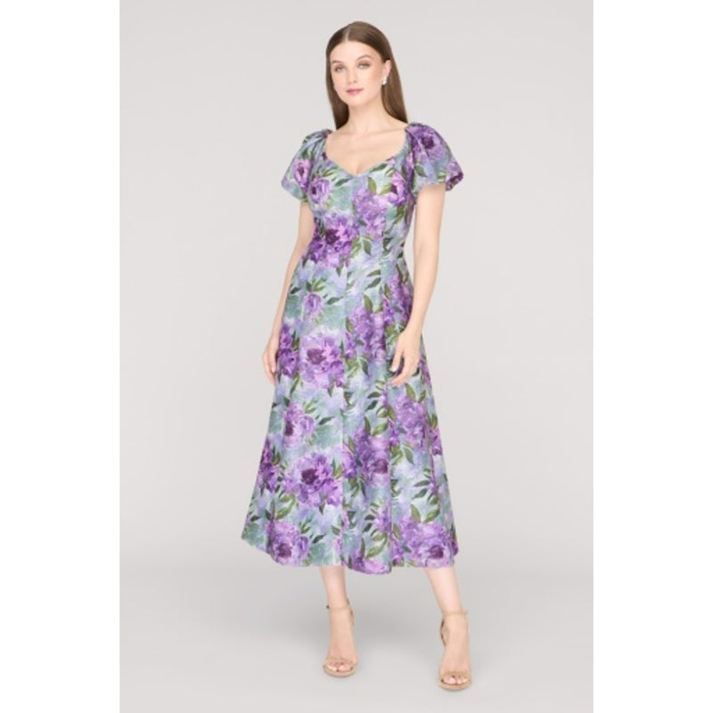 JS Collections - Womens Kiki Puff Sleeve Cocktail