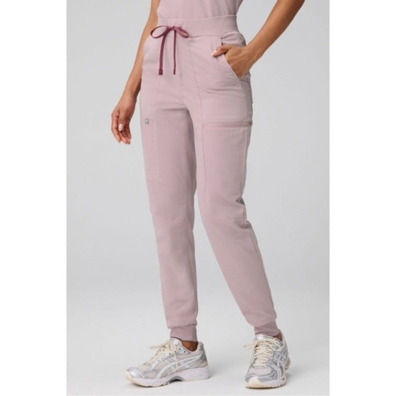 Fabletics - Womens High-Rise on-Call Scrub Jogger - Rose Quartz