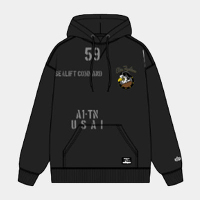 Alpha Industries - Mens Essential Hoodie Relaxed Fit Sweatshirt (Elite)