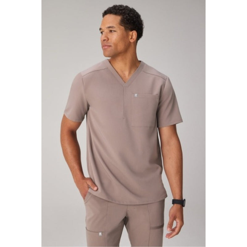 Fabletics - Mens Helix Scrub Top - Desert Shadows