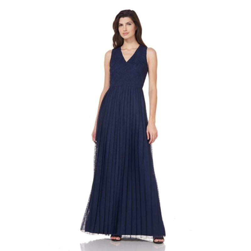 JS Collections - Womens Mae V-Neck Gown