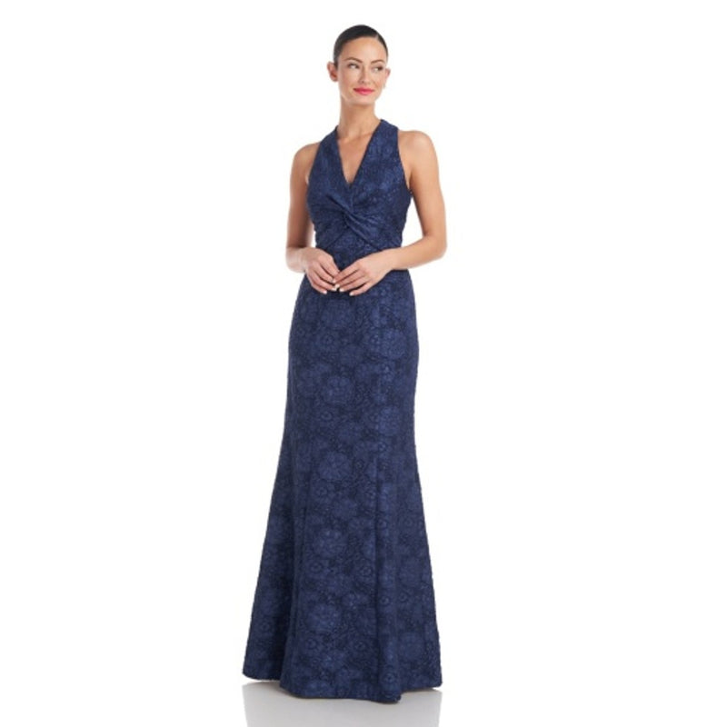 JS Collections - Womens Lola Twisted Halter Gown