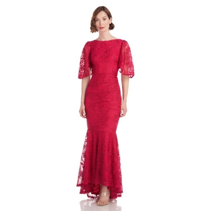 JS Collections - Womens Emelia High Low Mermaid Gown