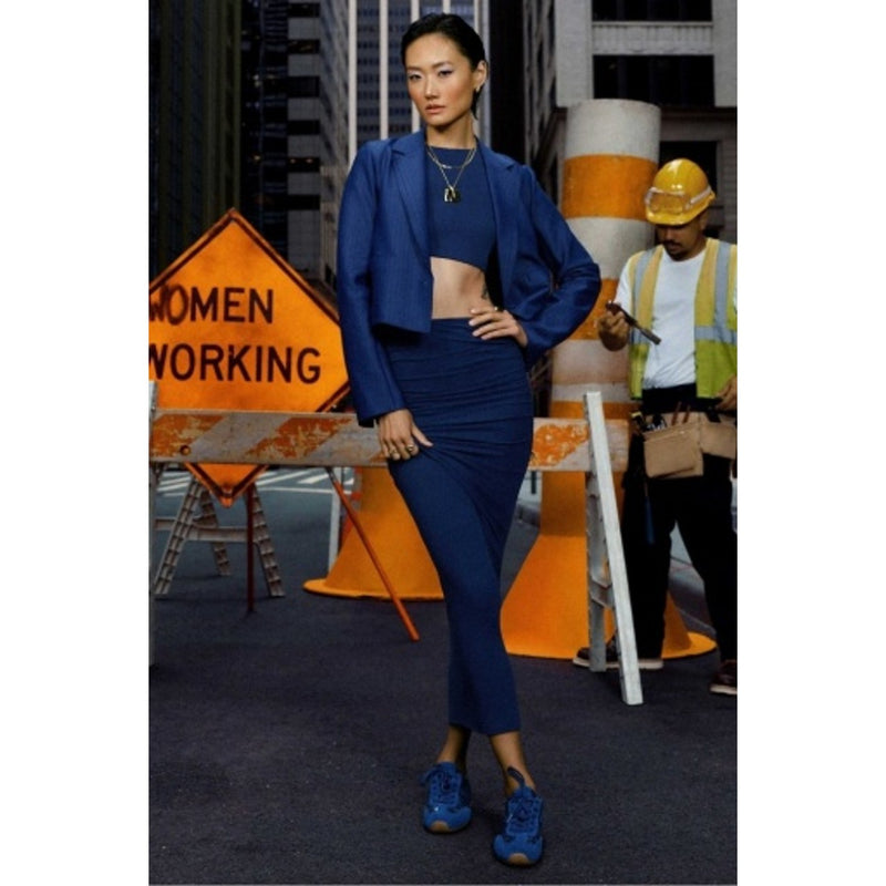 Fabletics - Womens Pinstripe Cropped Blazer