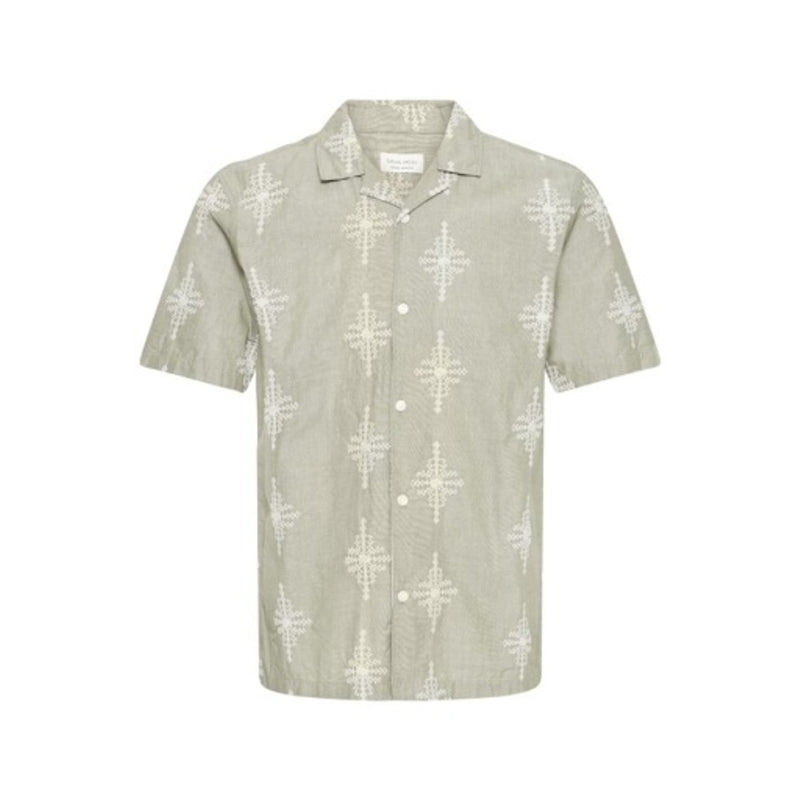 DK Company - Mens Cfleopold Short Sleeve Embroidered Shirt
