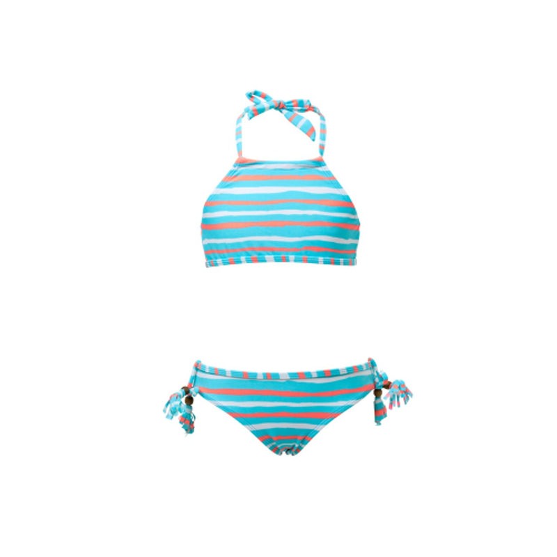 Snapper Rock - Girls Orange Crush Halter Bikini
