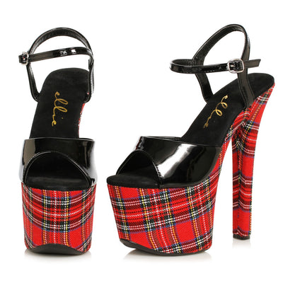 Ellie Shoes - 7" Plaid Stiletto Heel