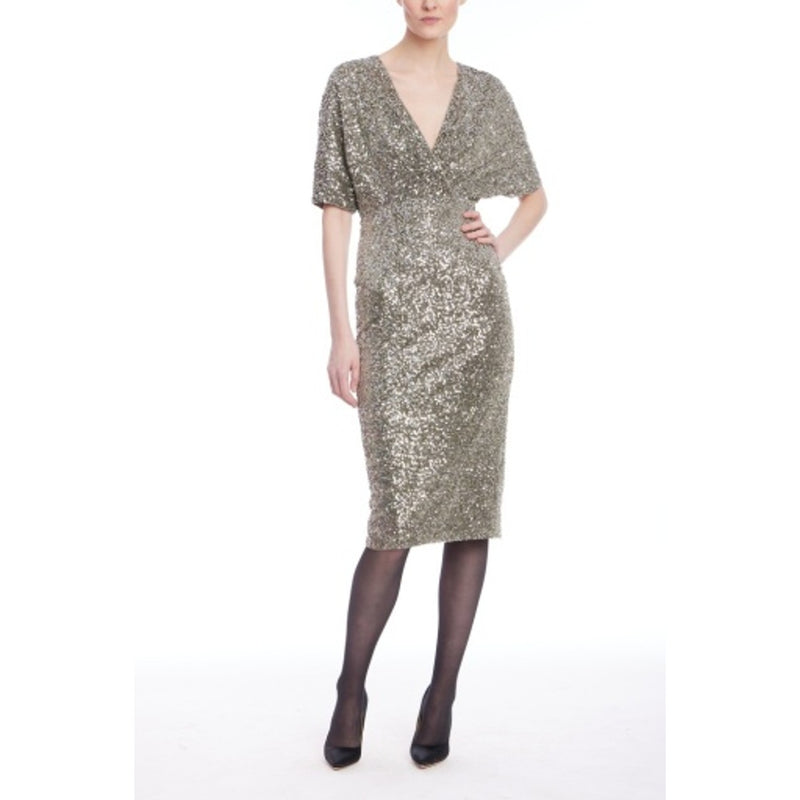 Badgley Mischka - Womens Short Sleeve V-Neck