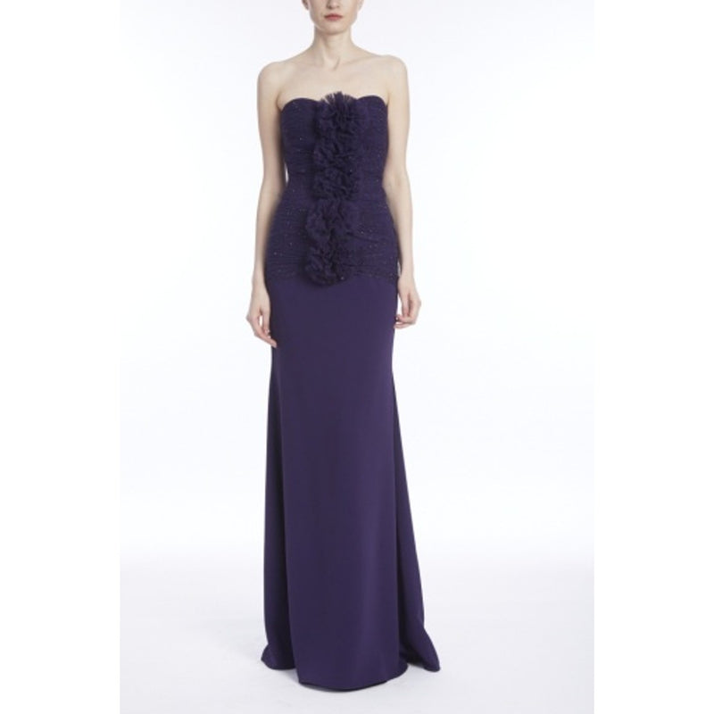Badgley Mischka - Womens Strpls Tulle Puff