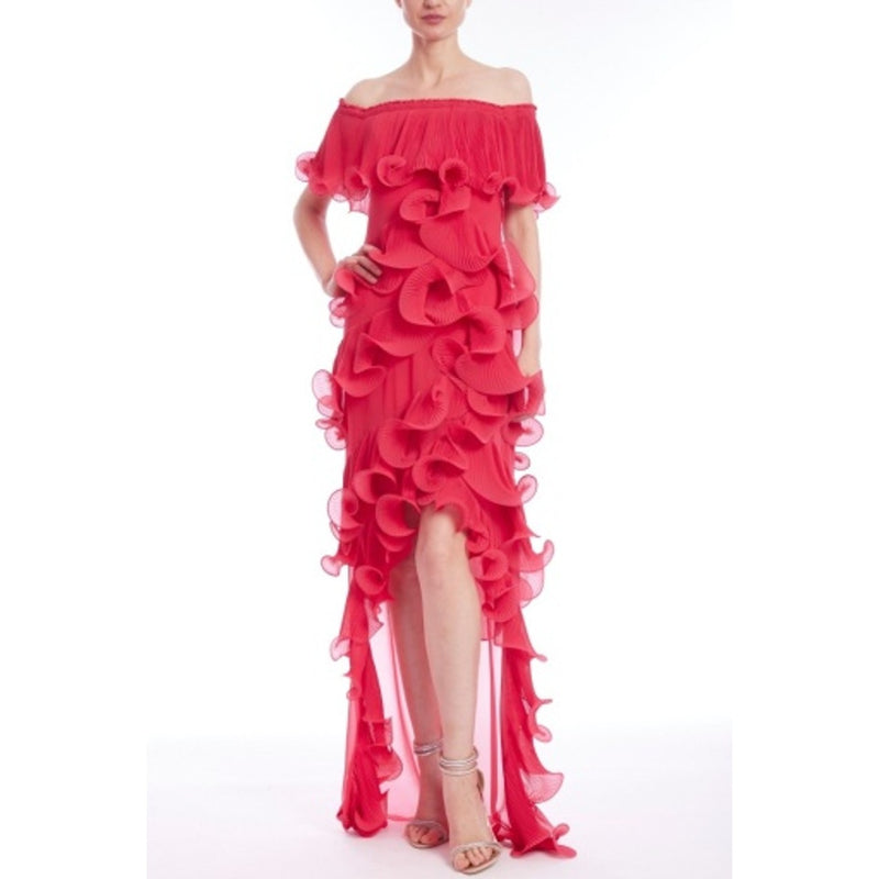 Badgley Mischka - Womens Octopus Hi Lo Ruffle