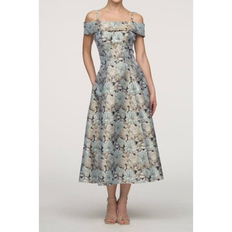 JS Collections - Womens Gabriella Tea Length Cocktail