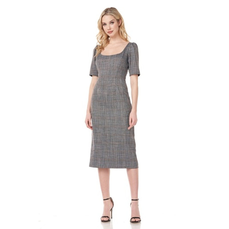 JS Collections - Womens Puff Sleeve Cocktail Dress