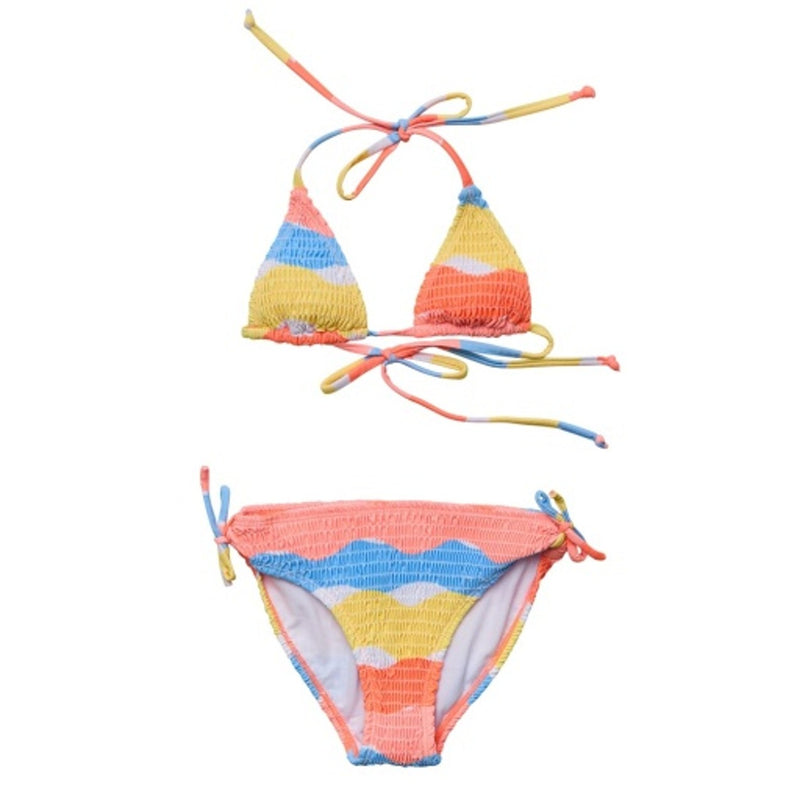 Snapper Rock - Girls Good Vibes Triangle Shirred Bikini