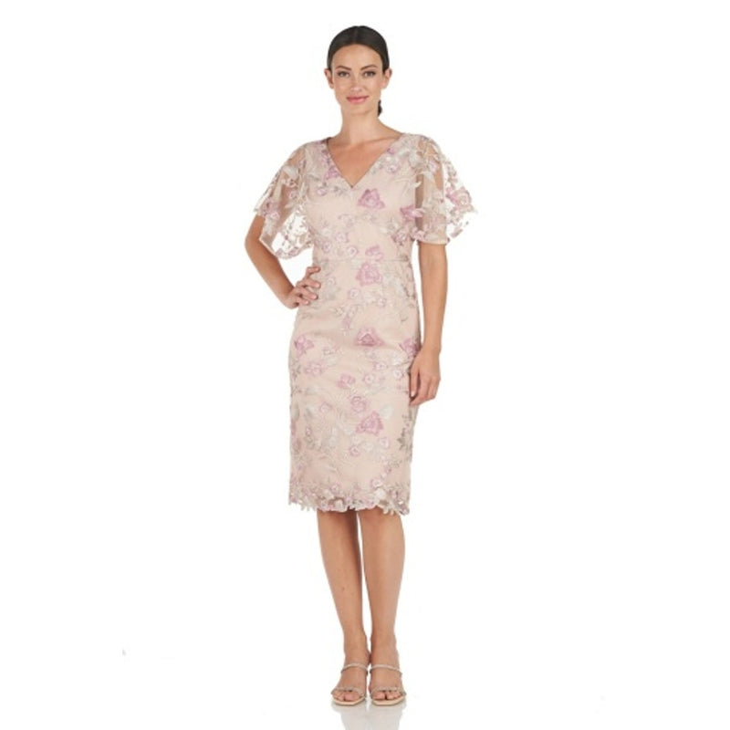 JS Collections - Womens Blake Scalloped Cocktail Dress