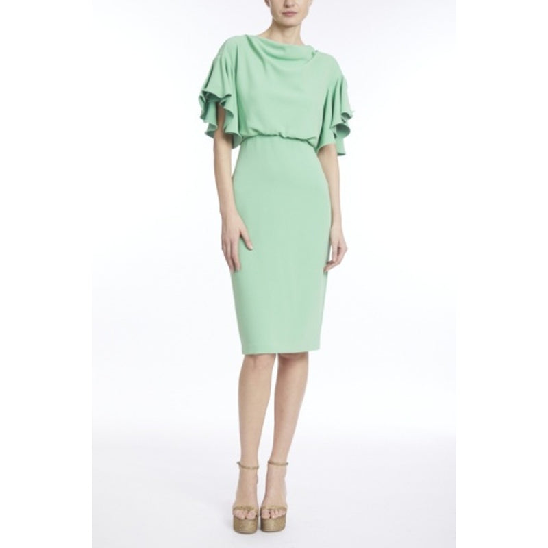 Badgley Mischka - Womens Cascade Flounce Slv