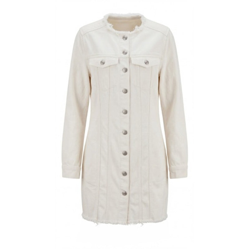 Liverpool Los Angeles - Womens Collarless Trucker Dress