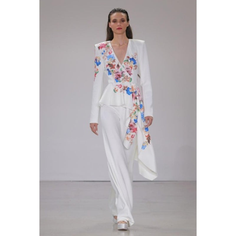 Badgley Mischka - Womens Asym Drape Jkt