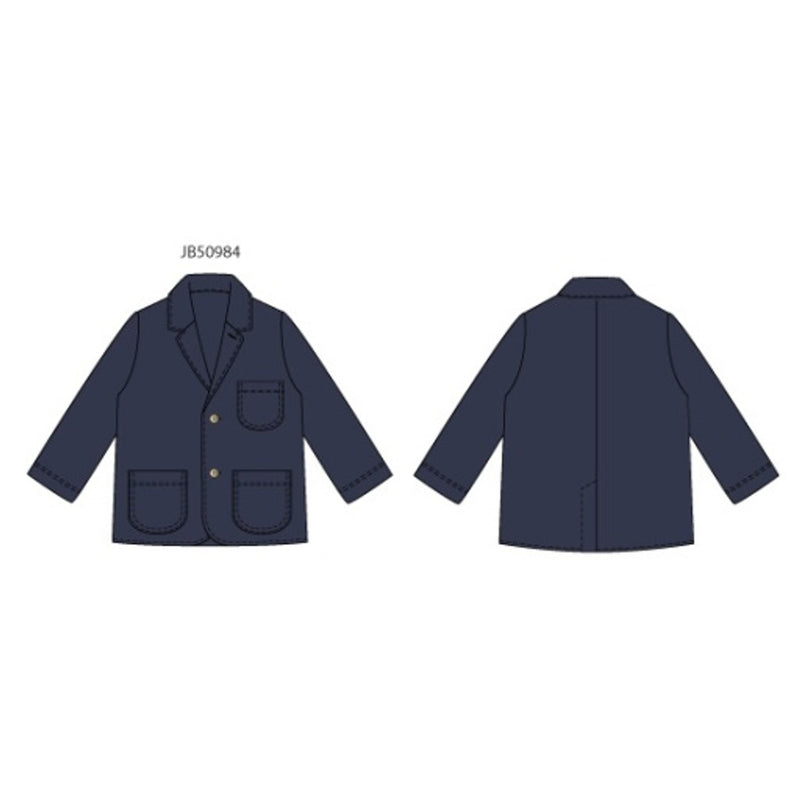 Janie and Jack - Boys K Navy Ft Blazer E2