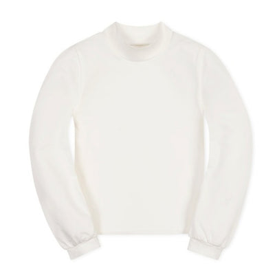 Hope & Henry - Girls Organic Mock Neck Knit Top