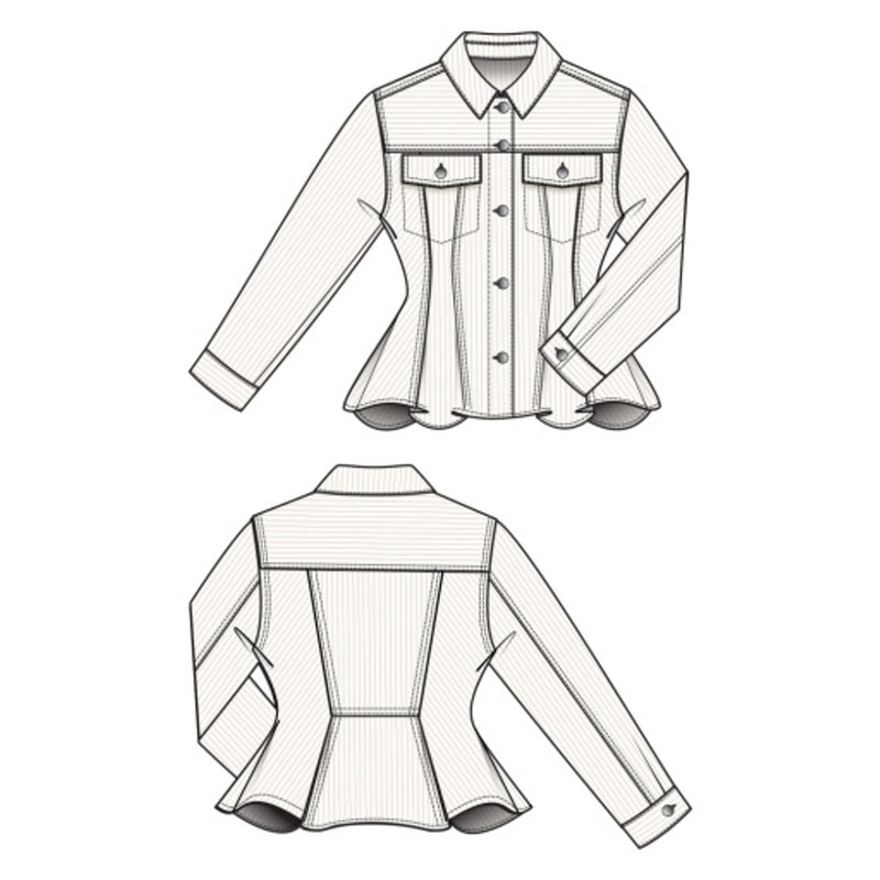Liverpool Los Angeles - Womens Fit and Flare Trucker Jacket