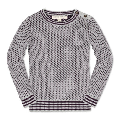 Hope & Henry - Boys Organic Intarsia Crew Neck Sweater