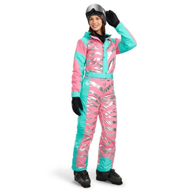 Tipsy Elves - Womens Electric Zebra Snow Suit