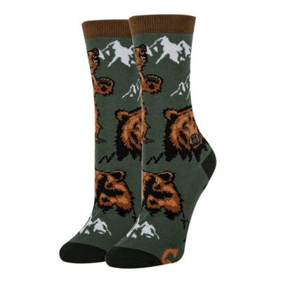 Oooh Yeah - Womens Crew Socks-Be Grizzly